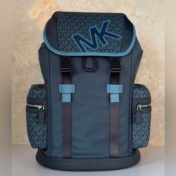Michael Kors Navy and Black Men's Backpack